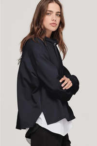 Taylor: Divided Brink Sweater (Midnight)