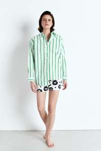 Zatybay Shirt (Neon Lagoon Stripes)