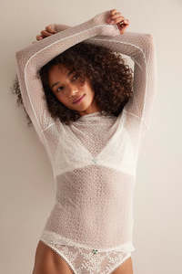 Free People: Minding my business top (Ivory)