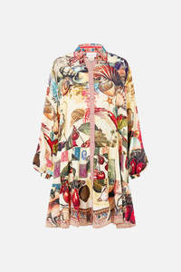 LONG SLEEVE TIERED SHORT DRESS (NOTES FROM THE ROAD)