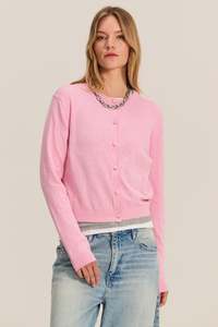 Knitwear: Angelica Cardigan (Rose)