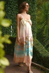 New: GIVE IT A BOW Dress (Sunset)