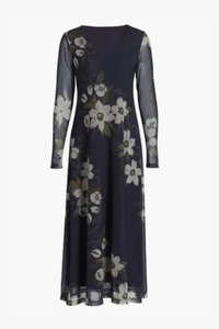 LONG SLEEVE MESH MIDI Dress (CORINTHE)