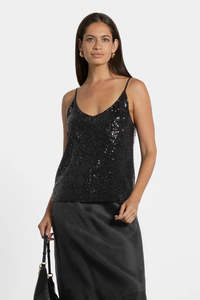 Repertoire: Starlight Sequin Cami (Black)