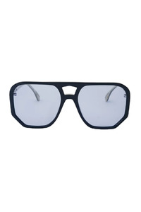Wager Sunglasses (Black Matt w Blue)