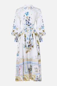 WAIST TIE SHIRT DRESS (BOTANICAL BALLADS)