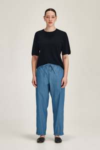 Cecilia Knit Tee (Navy)