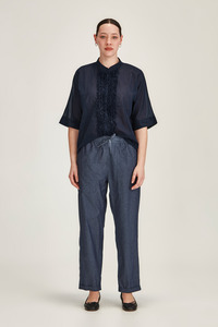 Products: Sasha Ruffle Blouse (French Navy)