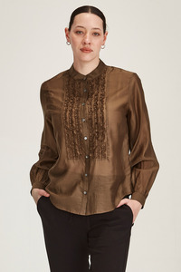 Products: Ami Ruffle Shirt (Cinnamon)