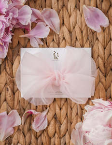 3 7 Year Old Girls: Mia Vintage Organza Bow Hair Clip or Headband - Marshmallow