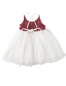 3 7 Year Old Girls: Willa Linen Tutu Dress - Golden Stars