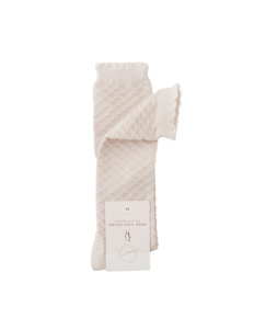 3 7 Year Old Girls: Picnic Knee-High Socks - Macaroon