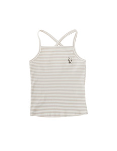 Serendipity: Paloma Singlet - Fawn Stripe