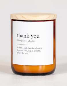 The Commonfolk: Dictionary Candle – Thank You