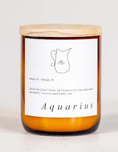 The Commonfolk: Zodiac Candle – Aquarius