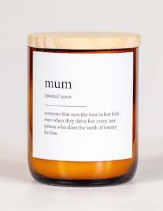 The Commonfolk: Dictionary Candle – Mum
