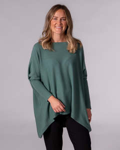 Willow Cotton Knit Jumper in Sage