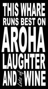 Maori English: MBW156 SMALL WHARE & WINE