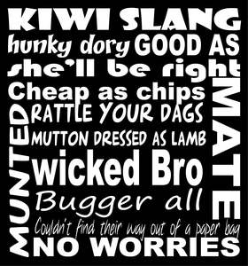 Tourist: TOU13 KIWI SLANG