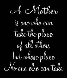 Mother Signs: BW303 A MOTHER IS ONE