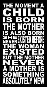 BW127 A MOMENT A CHILD IS BORN