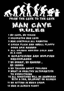 BW502 MAN CAVE RULES PICTURE