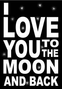 Love: BW83 I LOVE YOU MOON BACK STA
