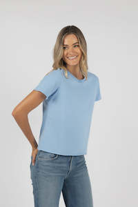 Womens Tops: Humidity Basic Tee Blue