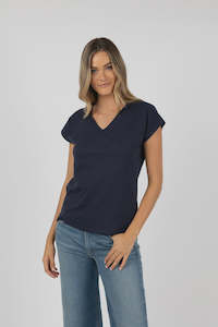 Humidity Must Have V Neck Tee Navy