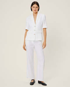 Moss Copenhagen: MSCH Claritta Pants Bright White