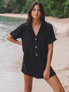 Volcom: Volcom Easy Breezy Romper Black