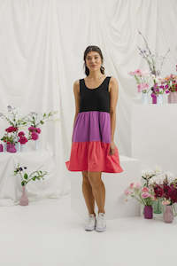 Sale: Home-Lee Mischa Dress Black/Berry/Orchid