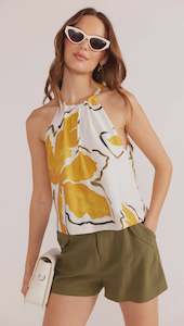 Mink Pink Amara Belted Short Khaki