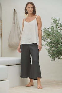 Linen: Eb&Ive Studio Crop Pant Ebony