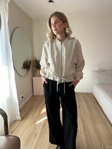 Linen: Dawn Linen Jacket Natural