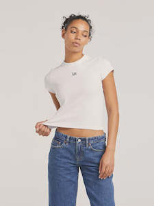 Lee Denim: Lee Essential Rib Tee Timeless White