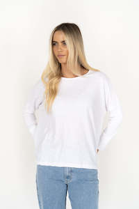Tanks Tees: Humidity Dippy L/S Tee White