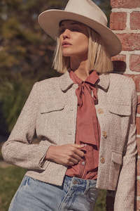 Zoe Kratzmann Adjoin Jacket Biscuit boucle