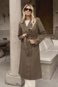 Stories Be Told Kensington Khaki Trench Coat