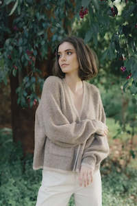 Knitwear: Humidity Romi Cardi Haze/Cream