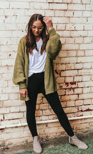 All Bottoms: Junkfood Slip Ankle Grazer Jean Black