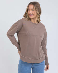 Sweaters: Foxwood Signature Crew Chocolate