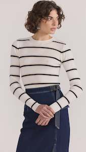 Staple The Label Camille Stripe Knit Top