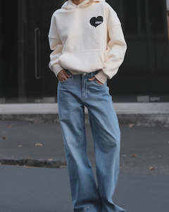 Sweaters: SSAINT Heart Hood Butter Black