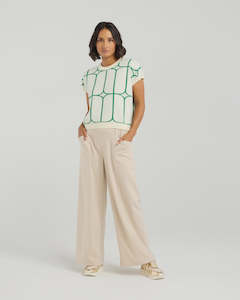Knitwear: Et Alia Sedgewick Knit lawn Trellis
