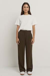 Ivy + Jack Confidential Soft Touch Longer Length Pants Chocolate