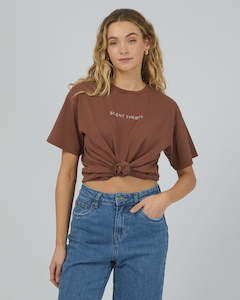 Silent Theory Logo Tee Brown