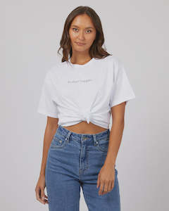 Silent Theory Logo Tee White