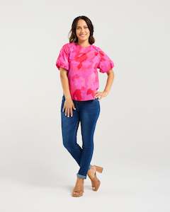 Zafina Andy Top Fuchsia Burst