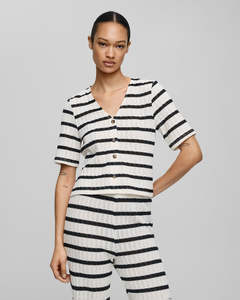 Moss Copenhagen: MSCH Kenja 2/4 Top Turtledove/Black